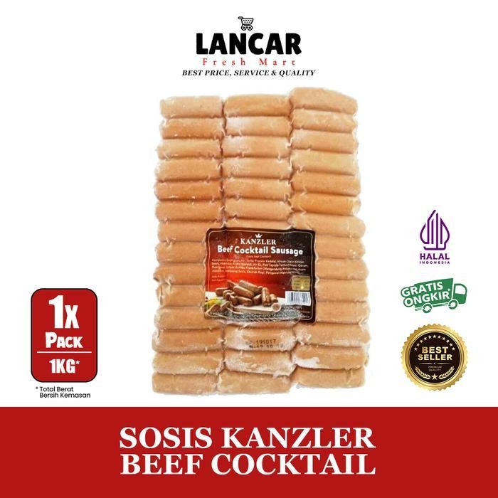 

Ff Kanzler Beef Cocktail / Sosis Kanzler Beef Cokctail Isi 80Pcs
