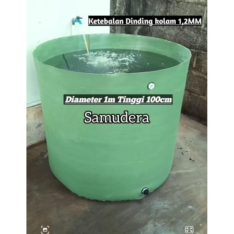 kolam bulat diameter 1 tinggi 1m//kolam bulat tanpa rangka//kolam ikan lele//kolam ikan hias//kolam 