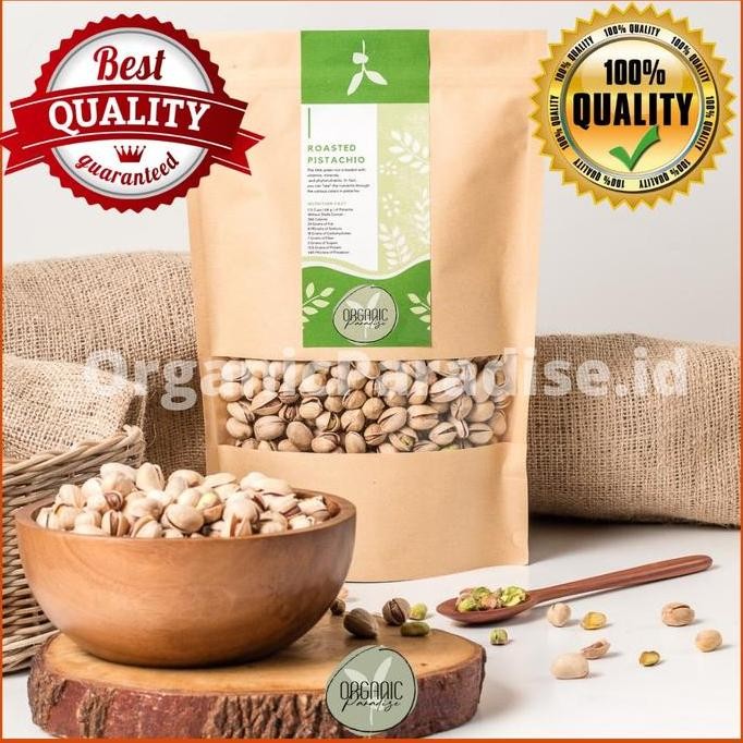 

RPS Organic Paradise Kacang Pistachio Panggang 1 KG / Roasted Pistachio Salted with Shell Premium 1 KG