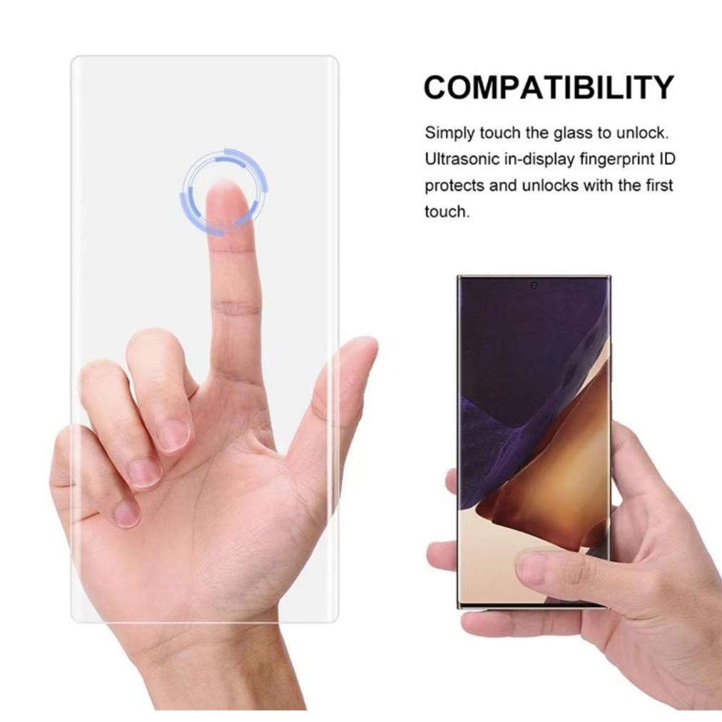 Trendy Anti Gores KACA BENING FULL GLUE LENGKUNG Liquid Glass Infinix Note 40S 40 Pro Plus 4G 5g HOT