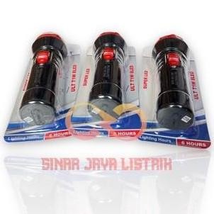 Ultralite Led Torch Senter Tangan Ult T1W 8Led Cas Rechargable Original