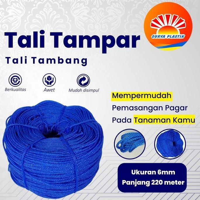 

Ready Stock Tali Tampar Ukuran 6Mm Panjang 220 Meter Kualitas Terjamin