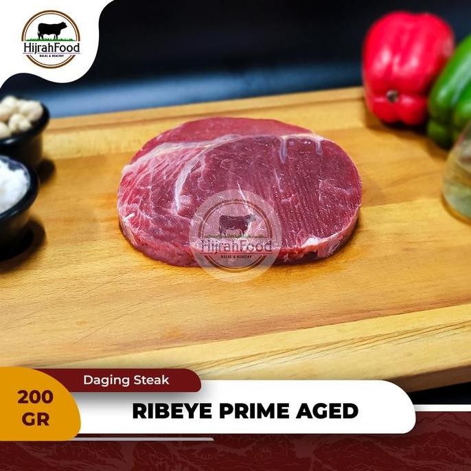 

Hijrahfood Ribeye Aus Steak Prime Aged | Daging Sapi Rib-Eye / Cuberoll Aus Prime Cut Pasti Promo