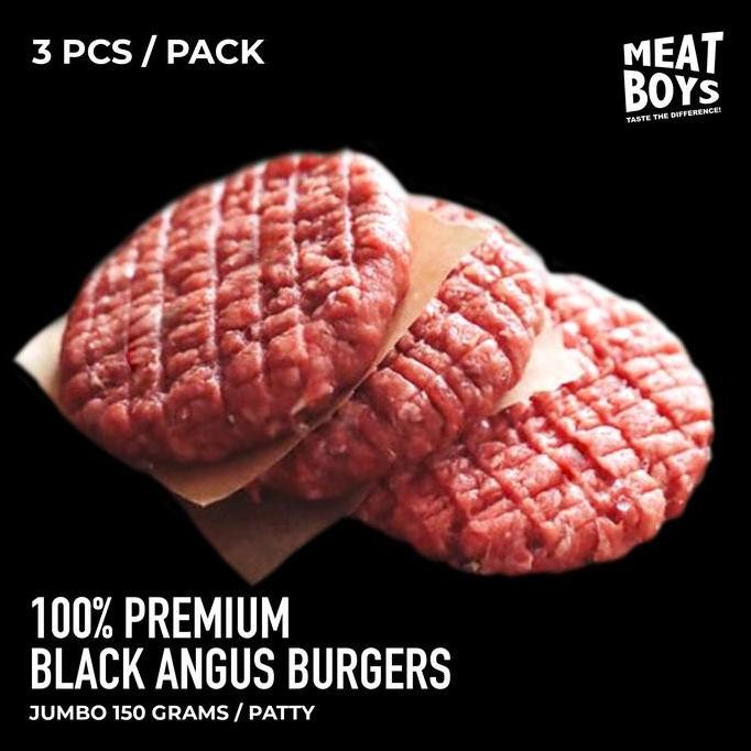 

Burger Patty 100% Black Angus Pasti Promo