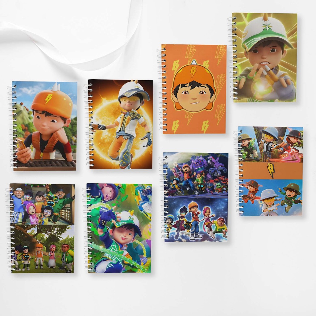 

Note Book Spiral Large (10 cm X 14 cm) BoboiBoy / Notebook A6 Custom / Seminar Kit Surabaya