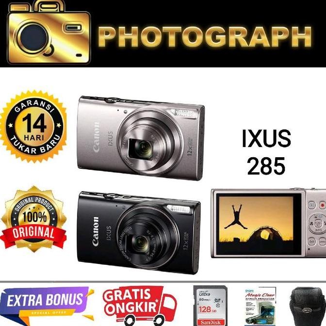 Promo KAMERA CANON IXUS 285 / KAMERA CANON IXUS 285 HS / CANON DIGITAL IXUS 285 HS - DISTRIBUTOR, ST