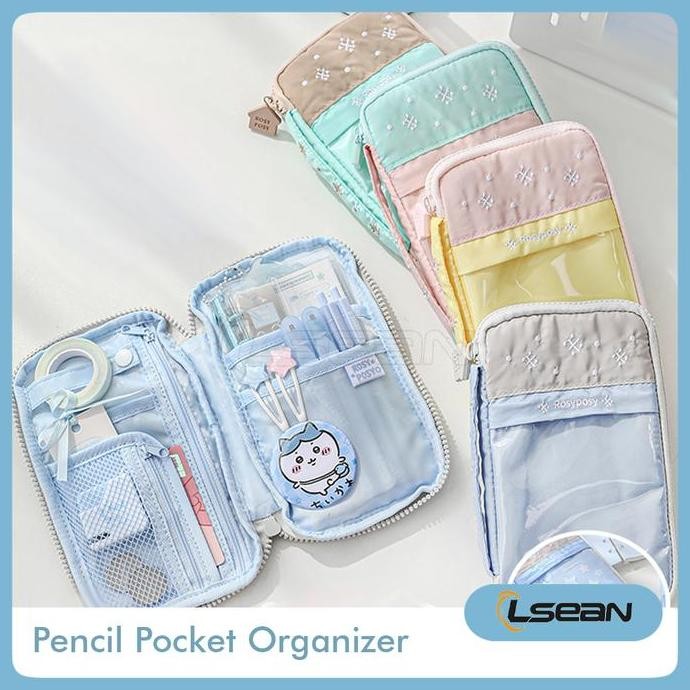 

TERSEDIA PENCIL STATIONERY ORGANIZER MEDIUM FLUFFY SOFT POCKET CASE HANDLE AESTHETIC