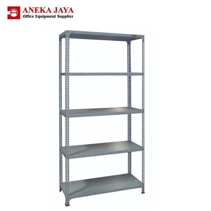 Rak Gudang Besi 5 Tingkat | Rak Besi Siku