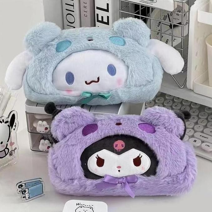 

TERSEDIA PENCIL CASE LARGE CAPACITY SOFT PLUSH STATIONERY BAG CARTOON LUCU