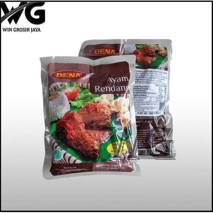 

Rps Dena Ayam Rendang 500 Gram / 1 Pack Isi 5 / Makanan Siap Saji
