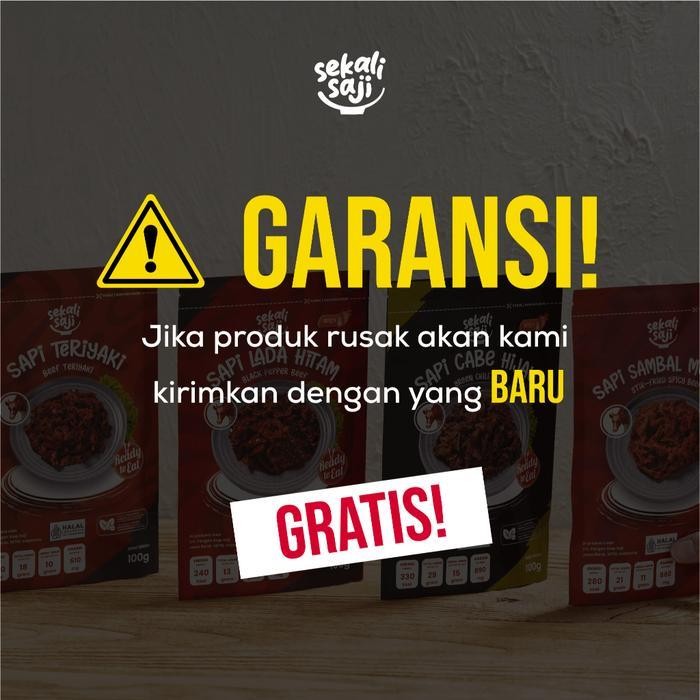 

Rps Sekali Saji - Bundling Lada Hitam Paket Isi 2 Lauk Instant 100Gr Makanan Siap Saji Lauk Pauk Mateng Halal