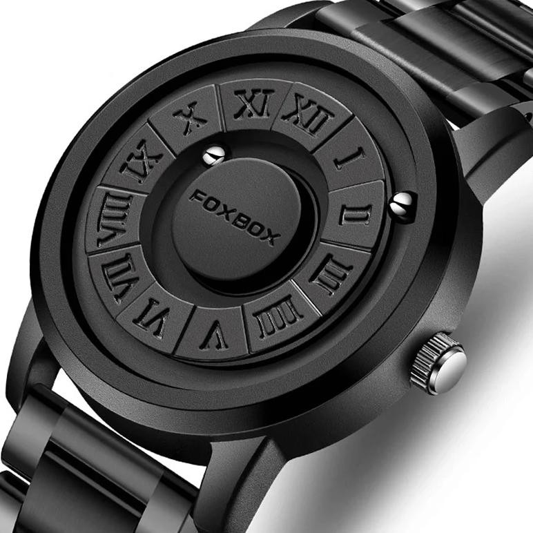 Foxbox Watch Personalized Fashion Floating Magnetic Pointer Free Ball Bearing Creative Simple Waterp