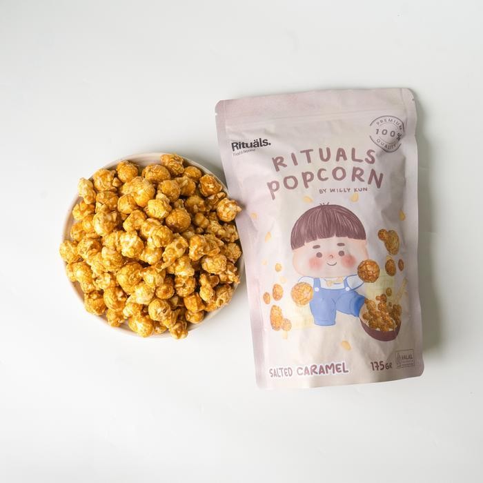

FF [Combo Trio Mix] 2 Salted Caramel Popcorn + 1 Rituals Popcorn Ukuran Large -Snack Jagung Cemilan Crispy