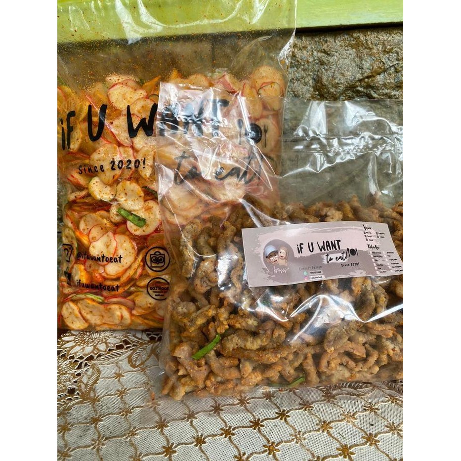 

FF Cemilan Pedas Keripik Usus Ayam 500gr