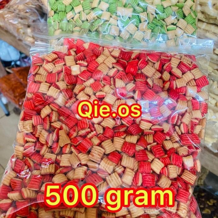 

FF Snack jadul Pangpang pandan pang pang strawbery manis 250 g || 500 gr Camilan Cemilan Jajanan Makanan