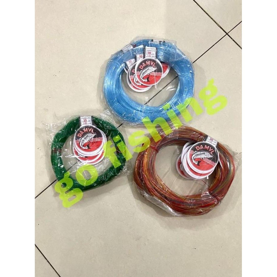 Senar Damyl / Damil warna HIJAU - ukuran lengkap 2 LBS - 200 LBS