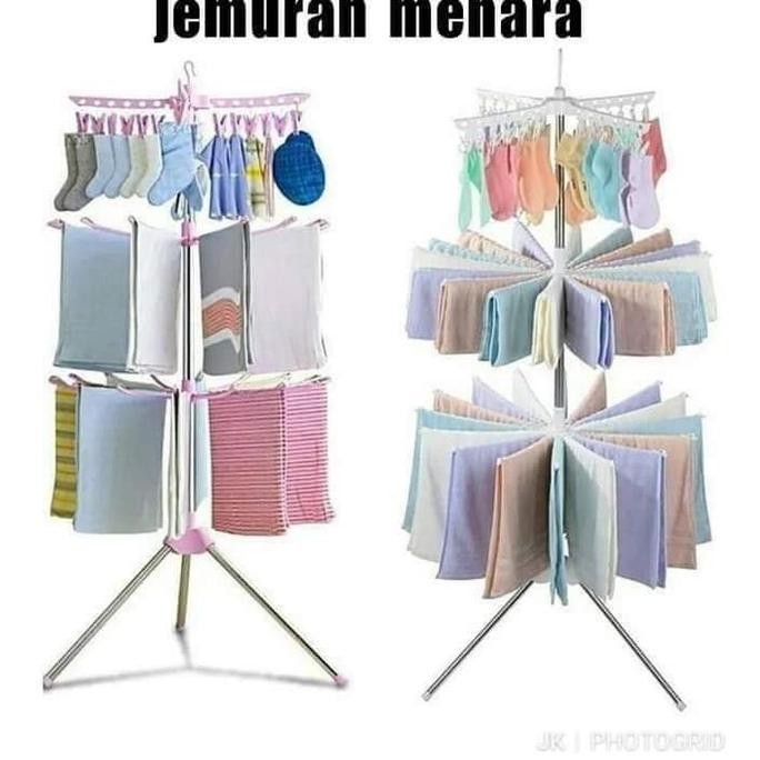 JEMURAN MENARA / JEMURAN BAJU BAYI / JEMURAN TINGKAT. es