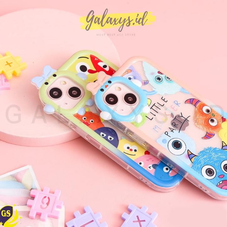 Cod Soft Case Imut Lucu 3D Pitachu Little Monster Case Iphone 7 8 Se 2020 7+ 8+ X Xs Xr Xs Max Iphon