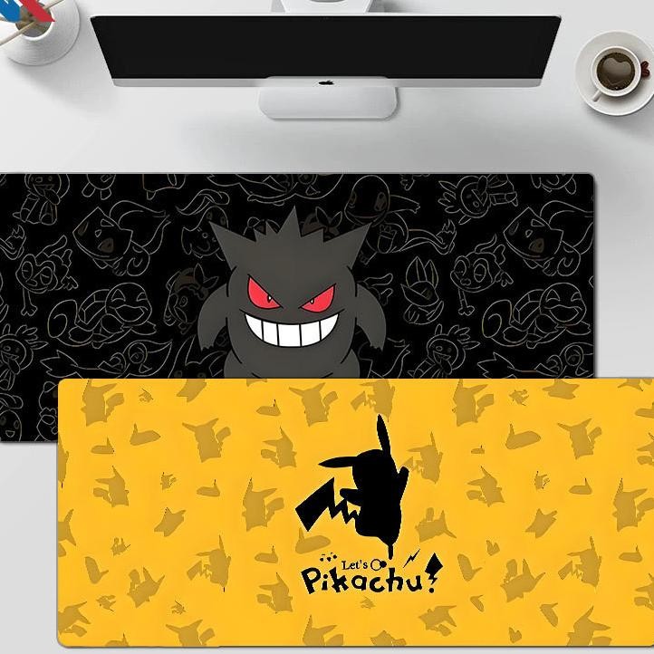 Mousepad Gaming Pad Mousepad Deskmat Keyboard Pad Besar Kecil Mousepad Anti Slip Cute Pokemon Pikach