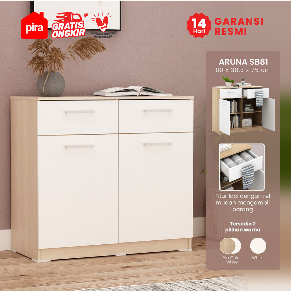 PIRA METROPOLIS OX -  ARUNA SB81 Bufet / Rak Dapur / Kitchen Set Bawah Dapur / Lemari Dapur