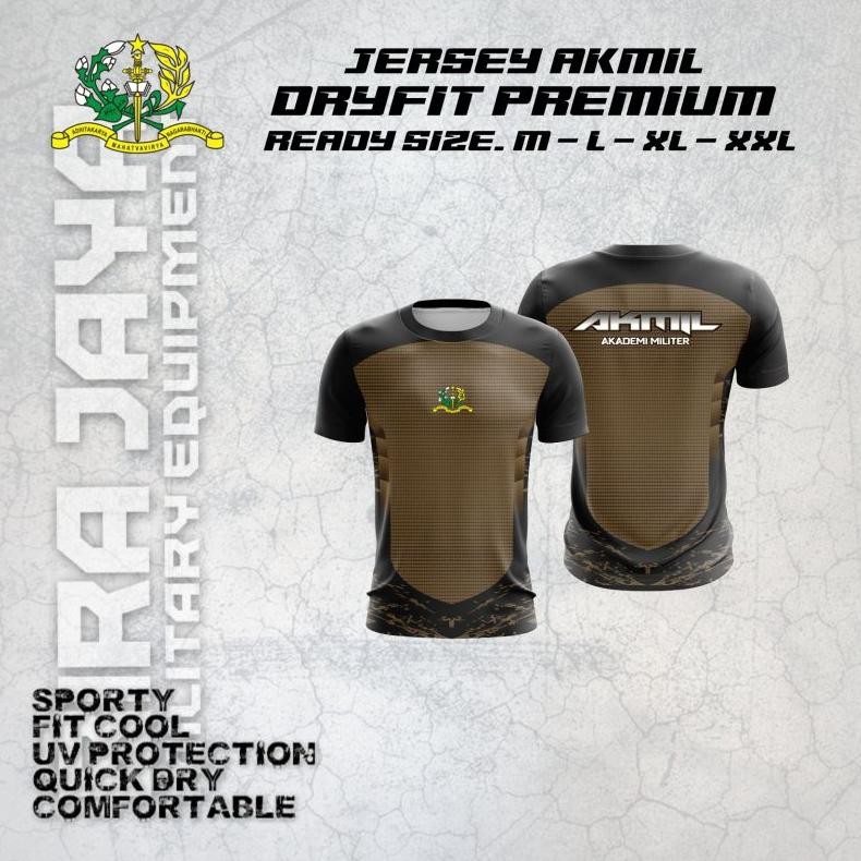 ''Terlaris" Terbaru Baju Kaos Jersey Olahraga Taruna Akmil / Atasan Erobik Akmil / Kaos Akmil Lengan