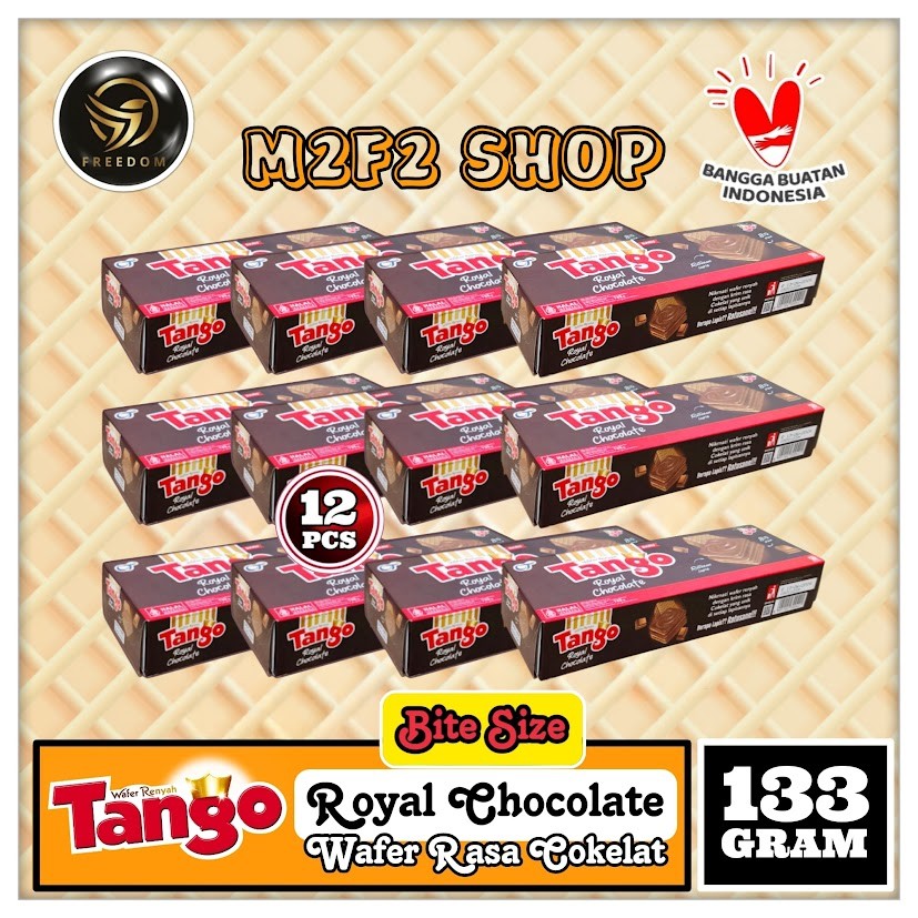 

Tango Wafer Royal Chocolate BITE SIZE | Krim Cokelat Box - 133 gr (Kemasan 12 Box)