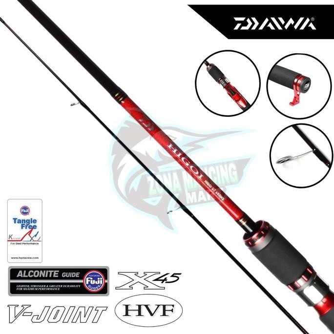Joran DAIWA HIGOI GT 602MS / 602MHS | Galatama | Fuji Alconite | Garansi Resmi Daiwa | Ujung Daiwa H