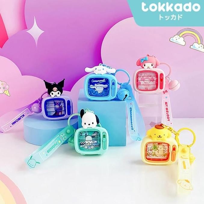 Stok Terbatas TOKKADO Sanrio TV Keychain Gantungan Kunci Karakter Televisi Mini