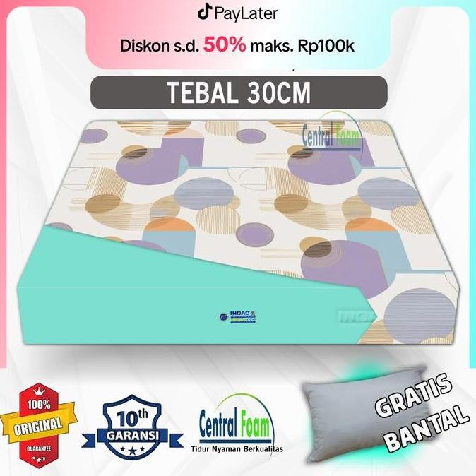 SL Kasur Busa INOAC Tebal 30 cm EON Density 23 - FREE BANTAL - Ukuran 80x200, 90x200, 100x200, 120x2