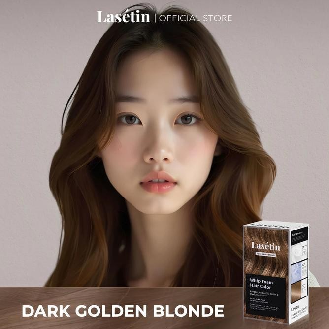Terbaru Lasetin Whip Foam Hair Color Ash Brown Dark Golden Brown Chestnut Brown - Pewarna Rambut Per