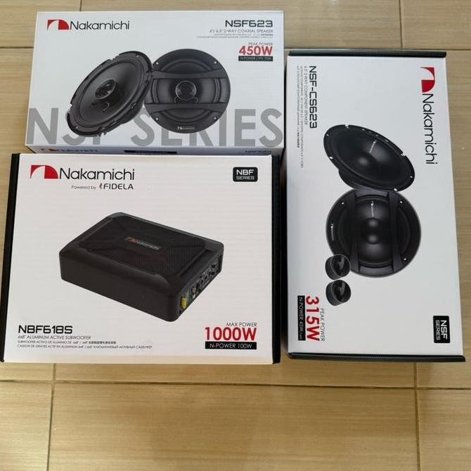 PAKET AUDIO NAKAMICHI SUB KOLONG NAKAMICHI + SPEAKER SPLIT NAKAMICHI + SPEAKER COAXIAL NAKAMICHI