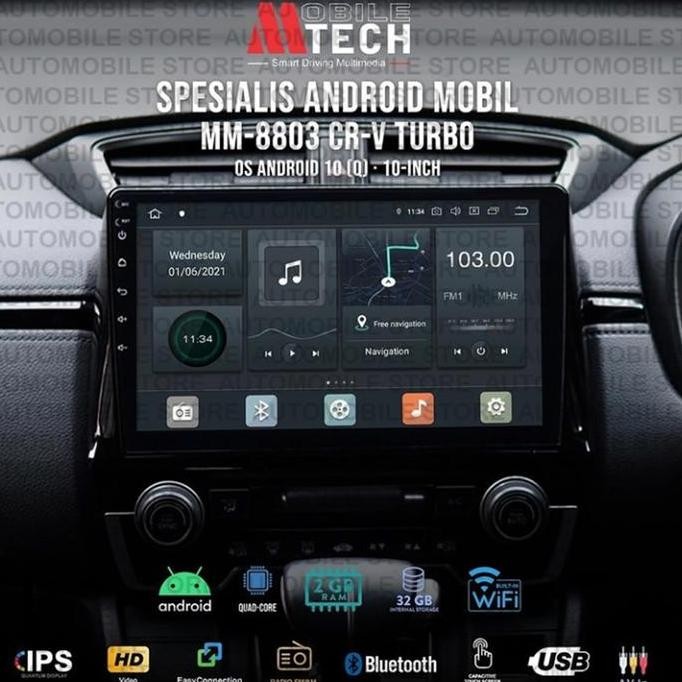 Mtech Head Unit Honda CRV Turbo Android 4G LTE Mobil
