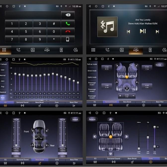 Headunit Android 7" SPECTUM TS10 S UIS7862 QLED DSP 4G BT GPS Calay.