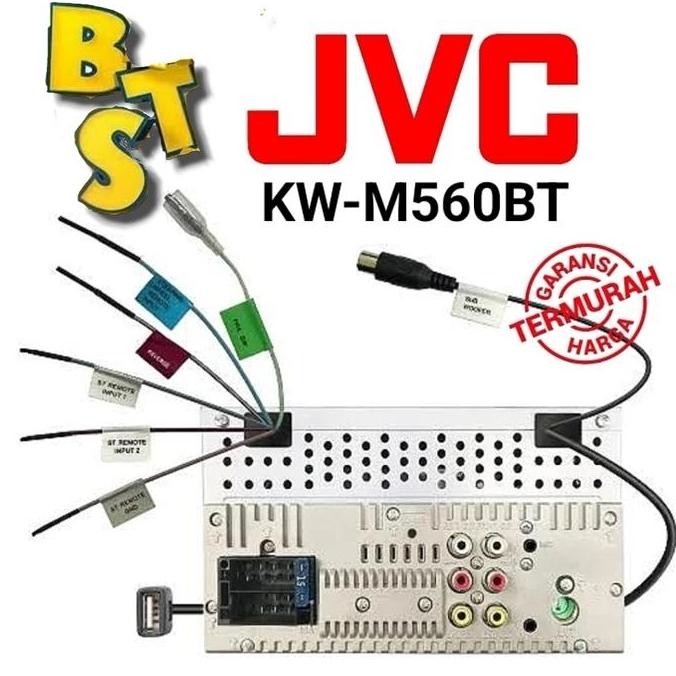 JVC M560BT Head Unit Double Din AppleCalay AndroidAuto Mirroring KWM560BT KW-M560BT KW M 560 BT Tape