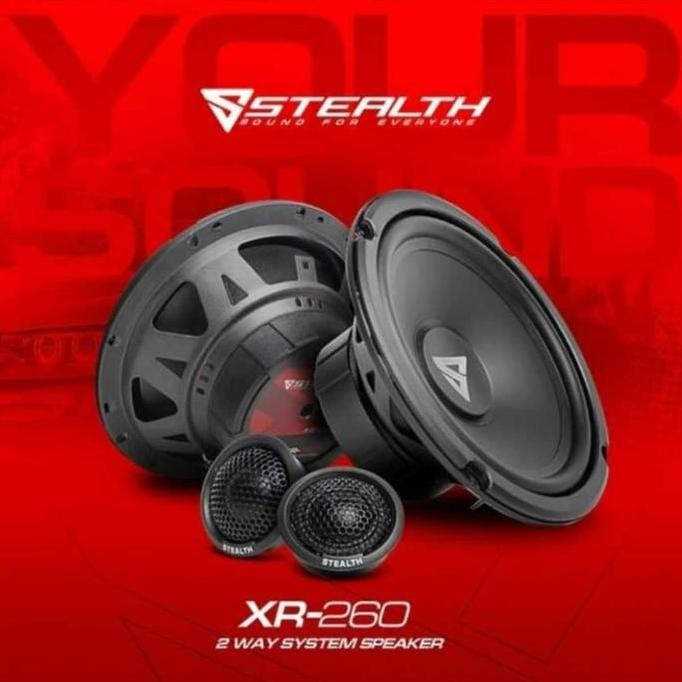 speaker split / component stealth 2 way xr 260 xr-260