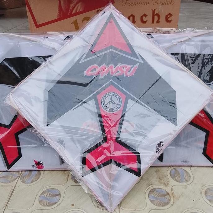 20 pcs LAYANGAN SUKHOI Super sablon 2warna arku bambu apus lilitan manuvernya mantap