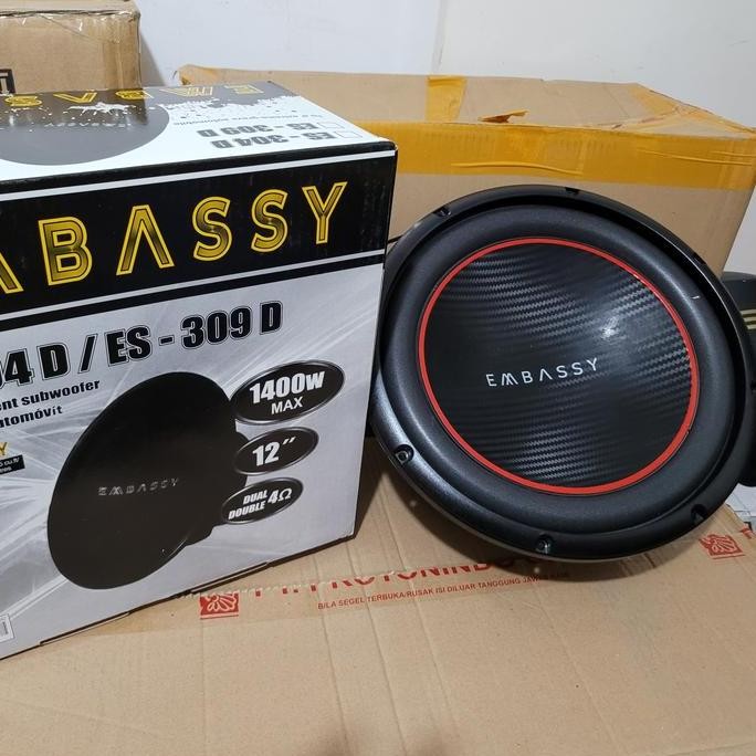 SUBWOOFER EMBASSY 304D Double Coil 12inch