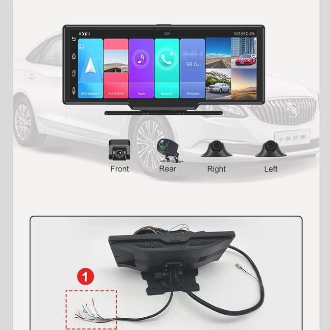 Dashcam 4 Kamera + GPS Tracker 4G + Android untuk Mobil / Truk