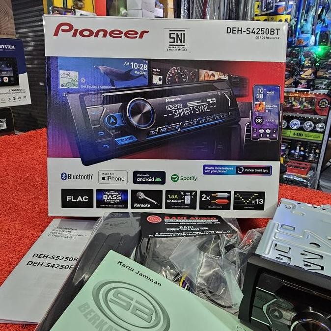 Head Unit Single Din Pioneer DEH-S4250BT MIXTRAX