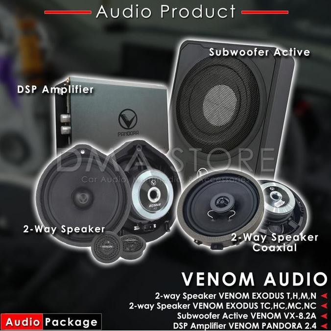 Paket III Venom (Speaker 2way, Speaker Coaxial, Subwoofer kolong, DSP)
