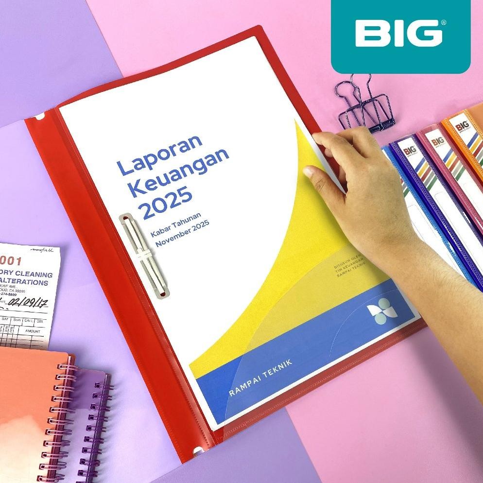 

12 Pcs BIG Map Bisnis File F4 Folio Poket / Map Ako / Business File MF-8804