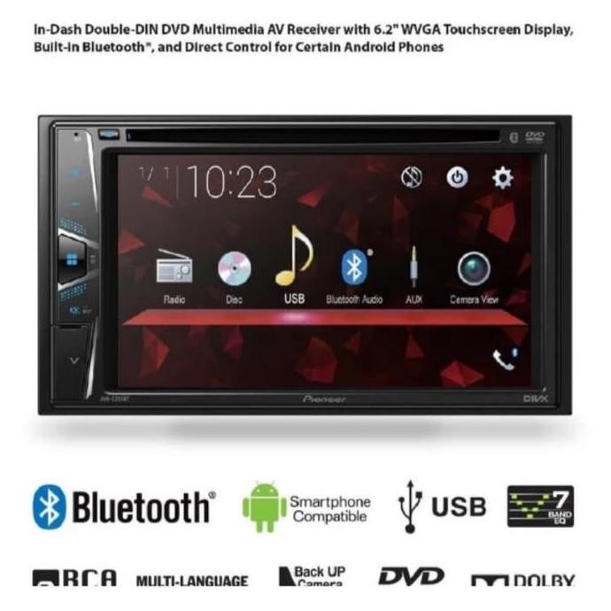 Pioneer AVH-G225BT Tape Mobil AVH G225 BT Double Din Head Unit Audio