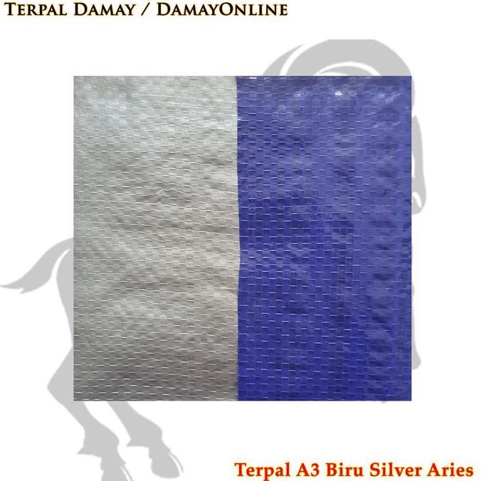 Terpal Rol A3 Biru Silver Recycle Aries ( Harga / Rol ) Co