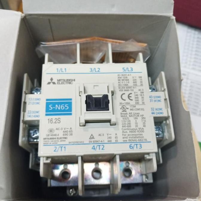 BEBAS ONGKIR - contactor kontaktor MITSUBIAHI S-N65 SN65 220VAC 100A ORIGINAL