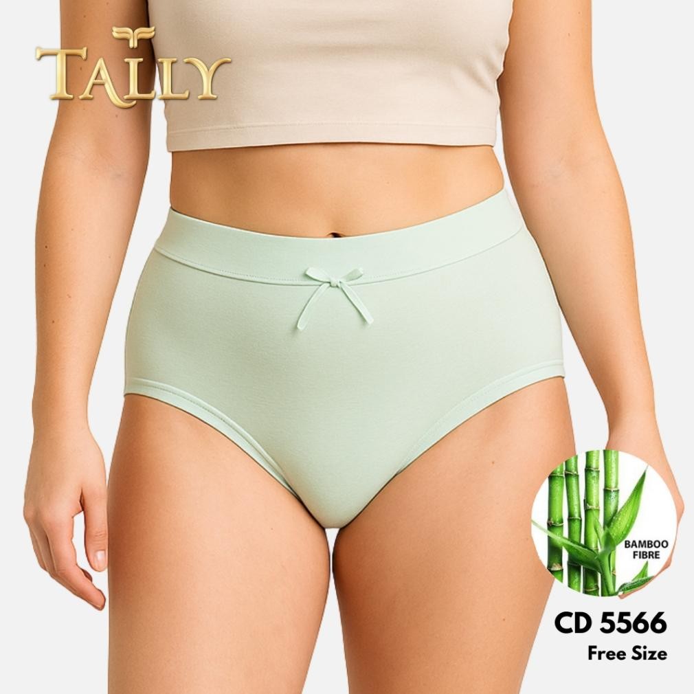 Berkualitas TALLY CD 5566 Celana Dalam Wanita Bahan Katun Bambu fit to L - XL CD Wanita Basic Pakaia