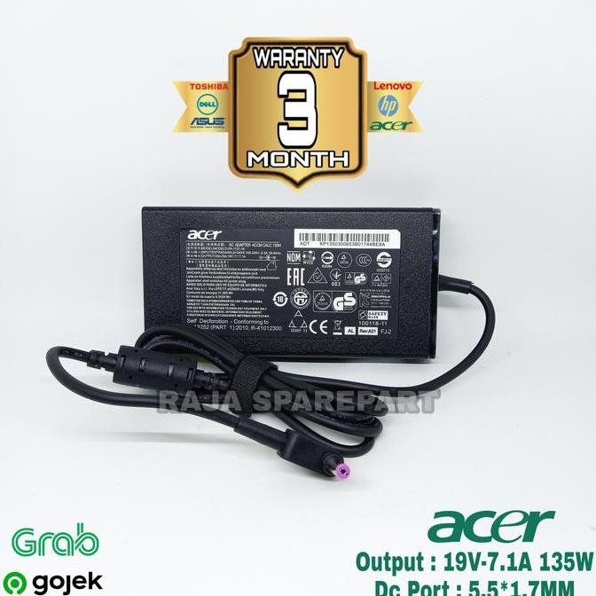 Adaptor Charger Acer Nitro 5 AN515-51 AN515-52 AN515-53 135WATT ORI