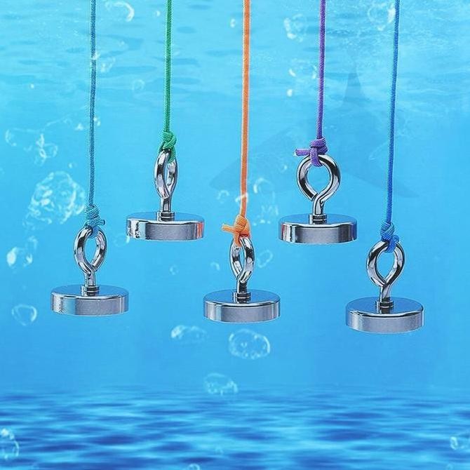 Magnet Hook Strong Neodymium Gantungan Round Fishing Magnetic Hook Magnet Gantungan Round Hook Stron