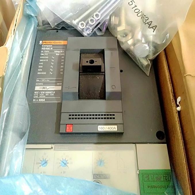 BEBAS ONGKIR - mccb ns400n 3p 400a merlin gerin schneider ns400 ns 400n new