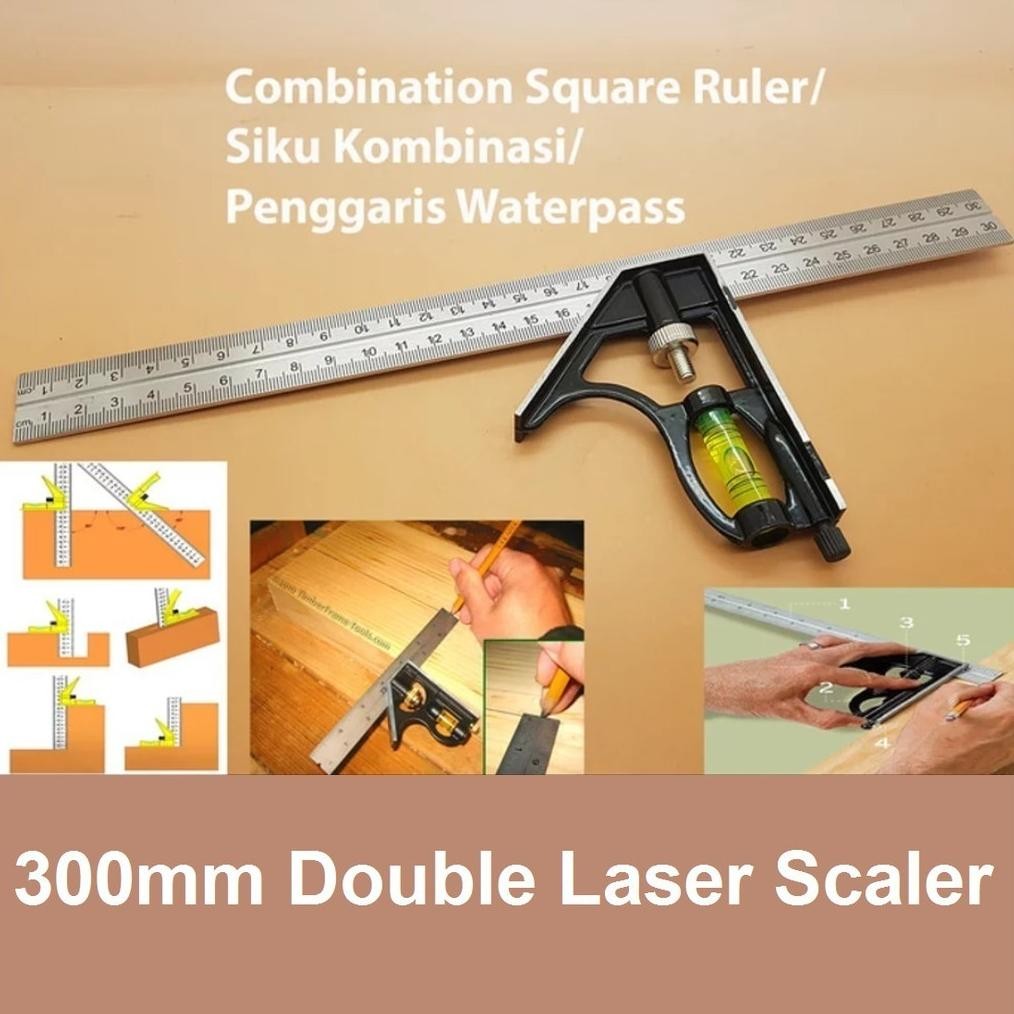 

TERLENGKAP Penggaris Siku L Waterpass Kombinasi Square Ruler Sudut Presisi Ukur Geser Serbaguna Busur Derajat