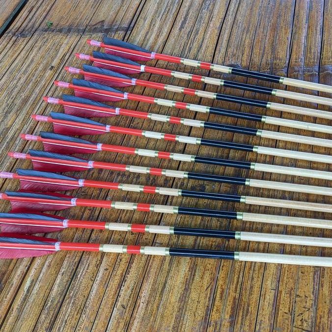 Paket Busur Turkish Ottoman Dan Anak Panah Kayu Spruce Cresting Kualitas Terbaik Harga Termurah